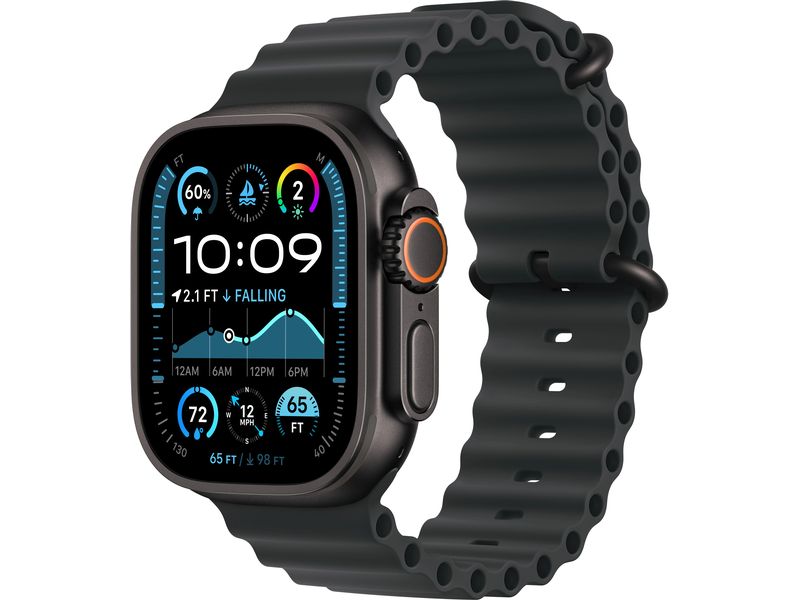 Apple Watch Ultra 2 Black Titanium Ocean Band Noir