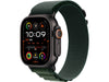 Apple Watch Ultra 2 Black Titanium Alpine Loop Dunkelgrün Medium