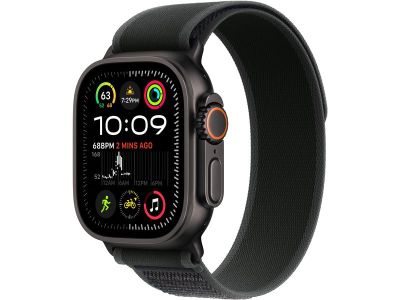 Apple Watch Ultra 2 Black Titanium Trail Loop Noir M/L