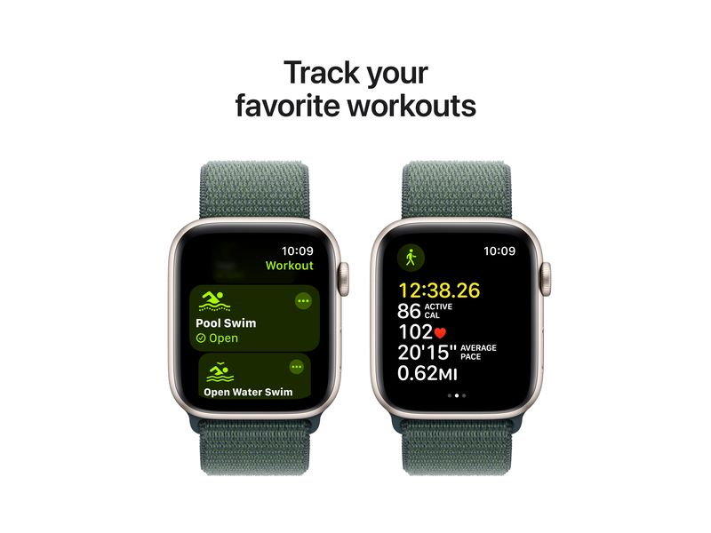 Apple Watch SE 2024 44 mm GPS Lake Green Sport Loop