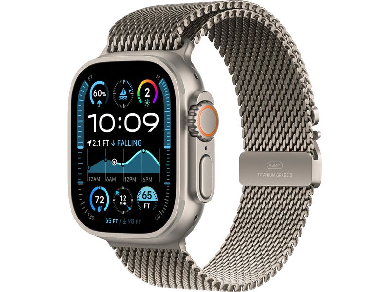 Apple Watch Ultra 2 Natural Titanium Boucle milanaise Natural S