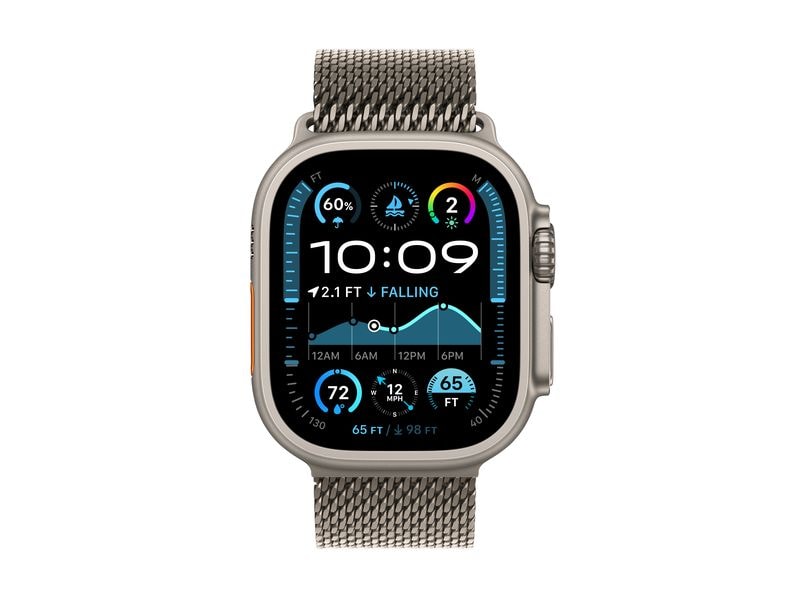 Apple Watch Ultra 2 Natural Titanium Boucle milanaise Natural S