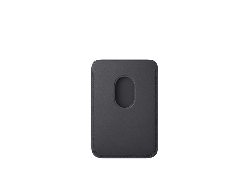 Apple iPhone Fine Woven Wallet mit MagSafe Schwarz matt
