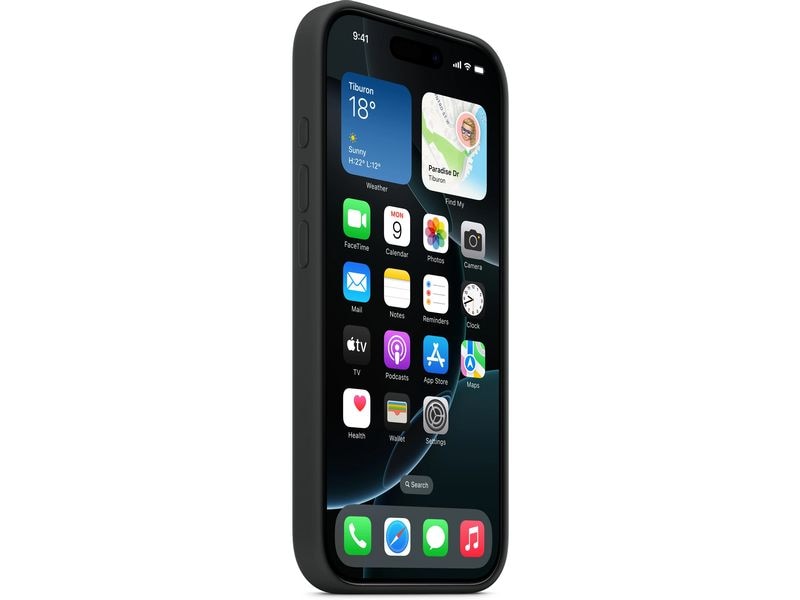 Apple Silicone Case mit MagSafe iPhone 16 Pro Schwarz