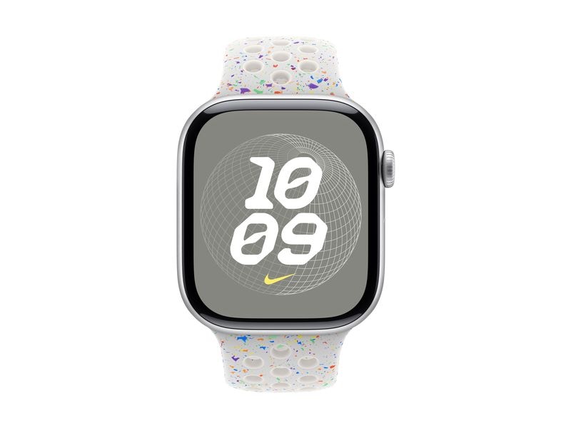 Apple Bande Sport 46 mm Pure Platinum M/L