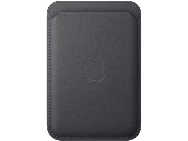 Apple iPhone Fine Woven Wallet mit MagSafe Schwarz matt