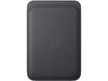 Apple iPhone Fine Woven Wallet mit MagSafe Schwarz matt