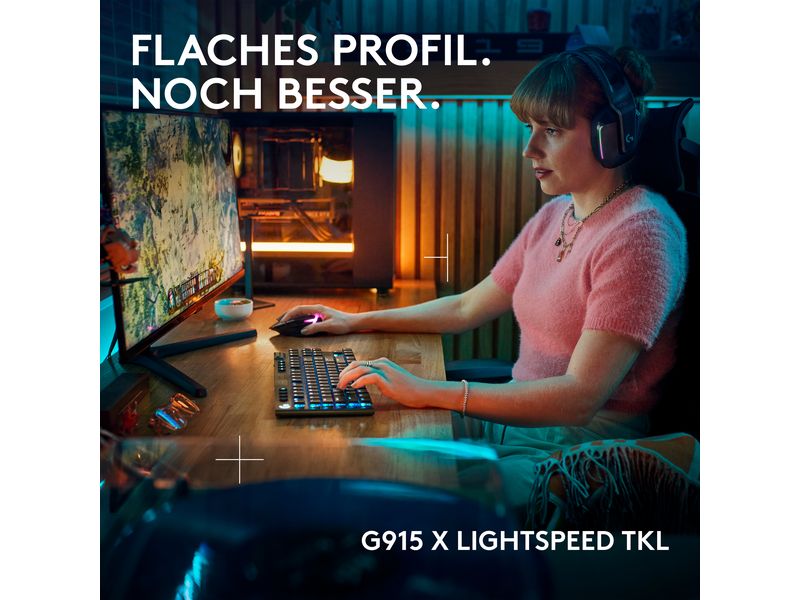 Logitech Gaming-Tastatur G915 X Lightspeed TKL GL Tactile