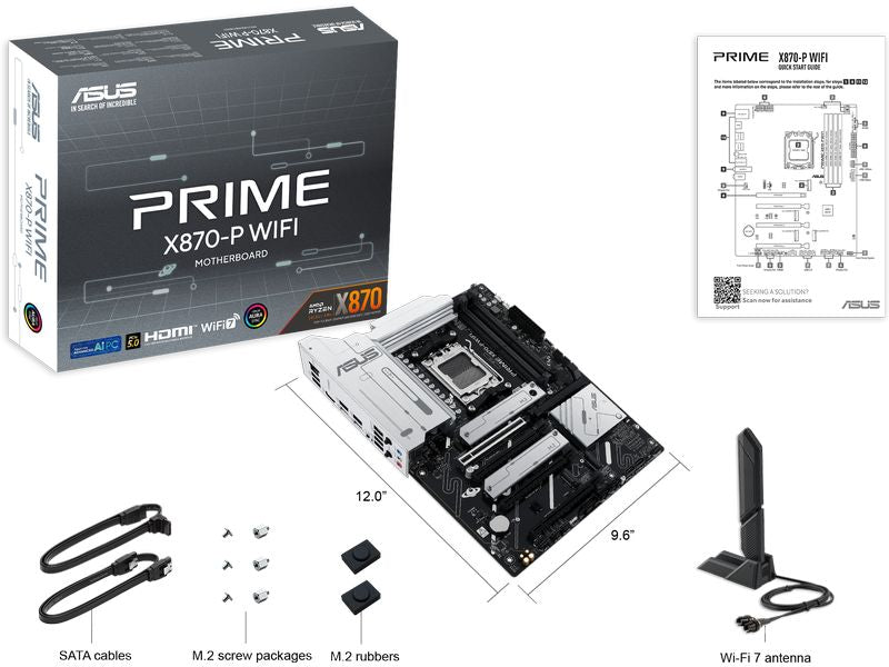 ASUS Carte mère Prime X870-P WIFI