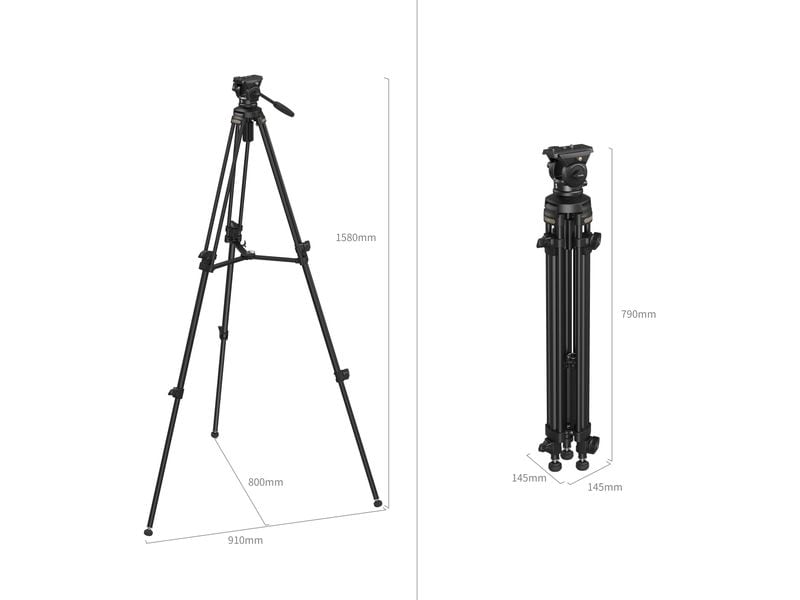 Smallrig Leichtes Videostativ-Kit AD-50 Lite