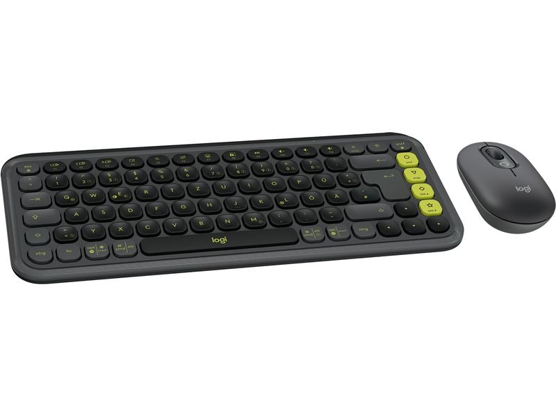 Logitech Tastatur-Maus-Set POP Icon Combo Graphite