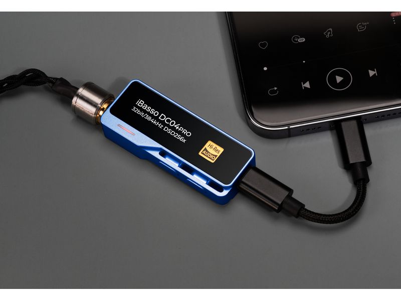 iBasso Amplificateur de casque & USB-DAC DC04Pro Bleu