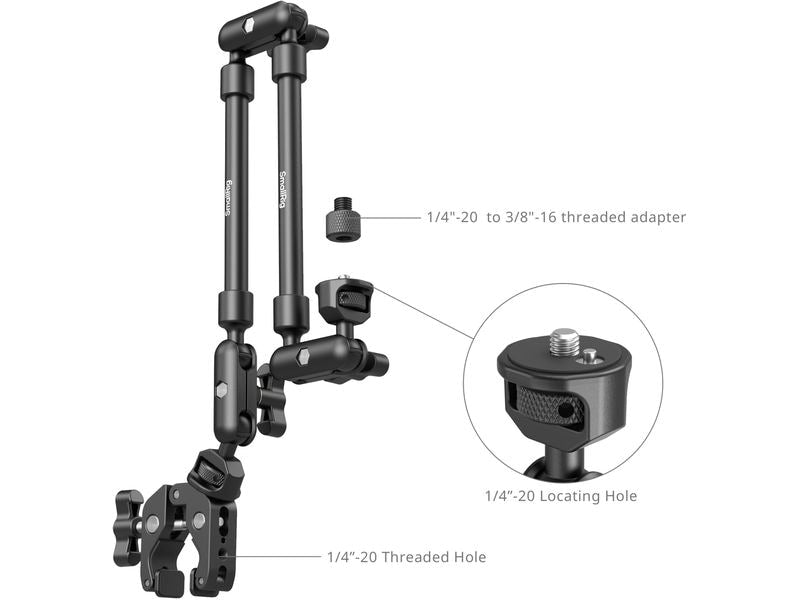 Smallrig Magic Arm für Desktop-Aufnahmen mit Crab Clamp Kit