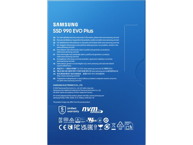 Samsung SSD 990 EVO Plus NVMe M.2 2280 NVMe 1000 GB