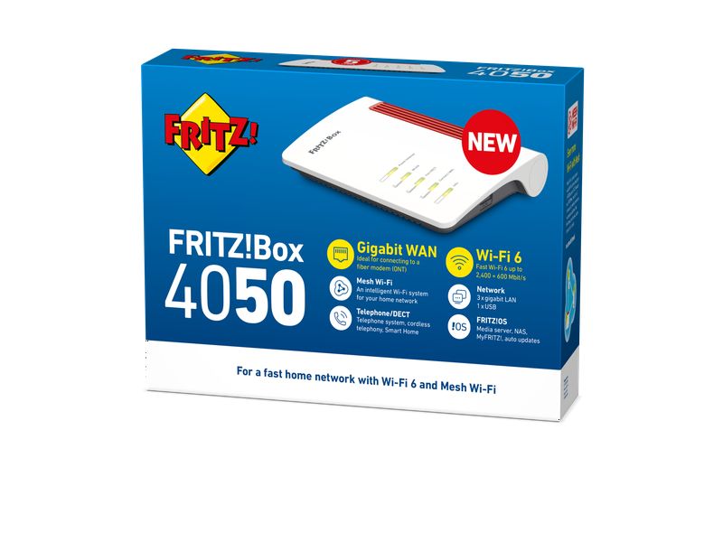 AVM Dual-Band WiFi Router FRITZ!Box 4050 International