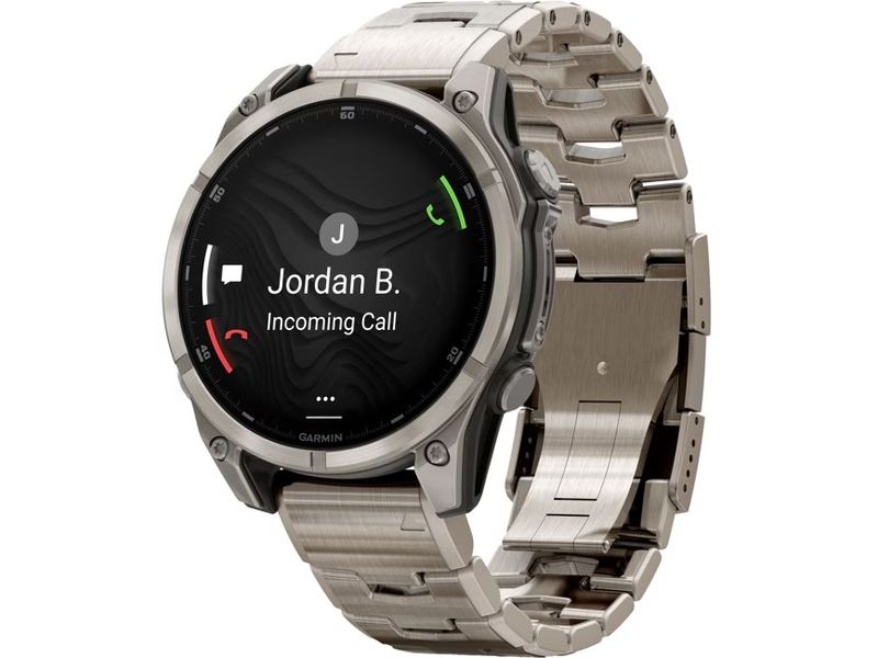 GARMIN Montre de sport Fenix 8 AMOLED Sapphire, 47 mm Titane