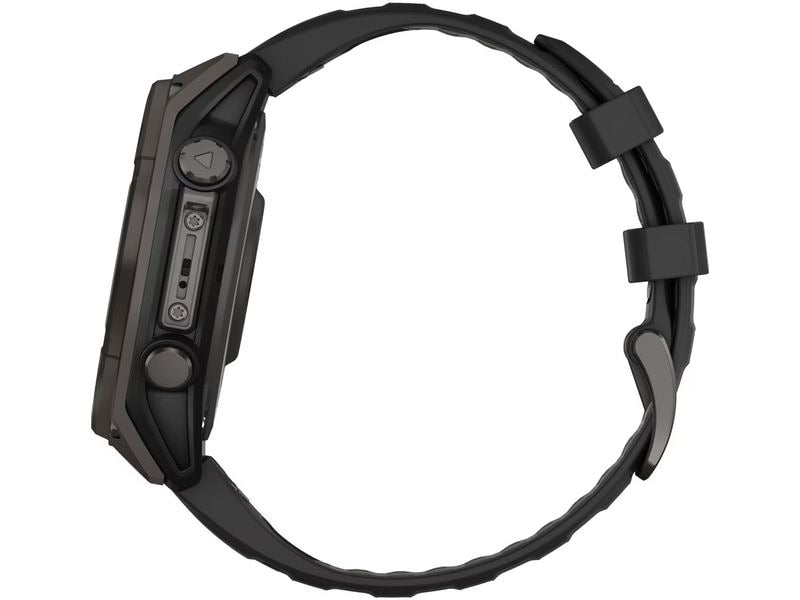 GARMIN Sportuhr Fenix 8 Solar Sapphire, 47 mm Schwarz