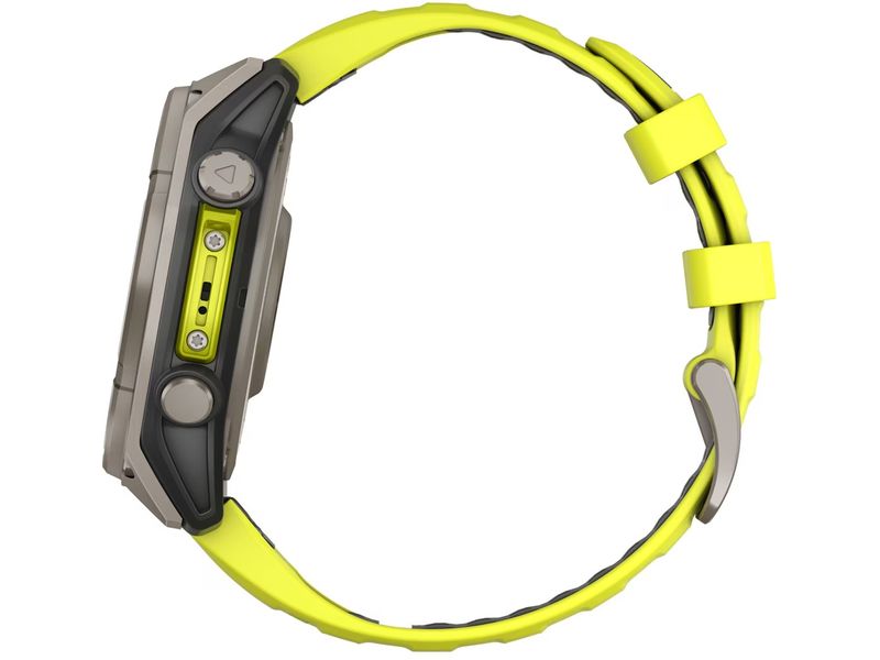 GARMIN Montre de sport Fenix 8 Solar Sapphire, 47 mm Jaune