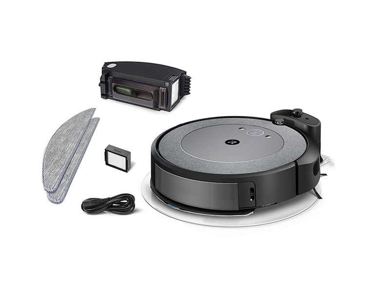 iRobot Robot d’aspiration et d’essuyage Roomba Combo i5 Gris/noir