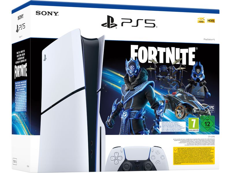 Sony PlayStation 5 Slim – Disc Fortnite Cobalt Star Bundle