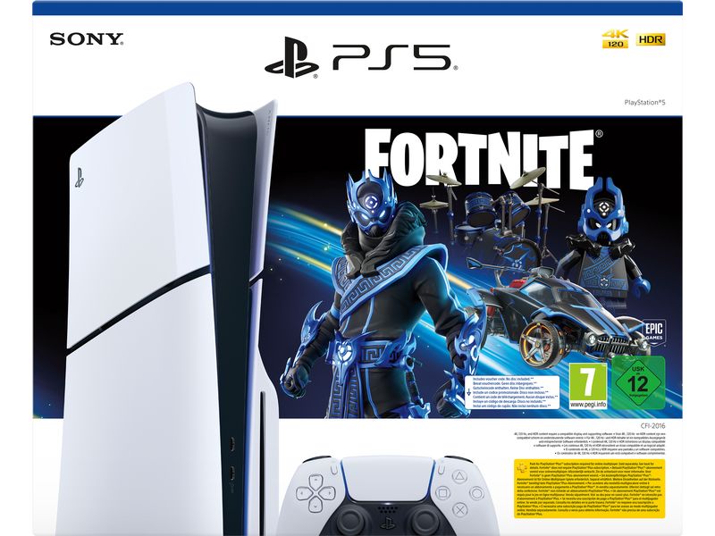 Sony PlayStation 5 Slim – Disc Fortnite Cobalt Star Bundle