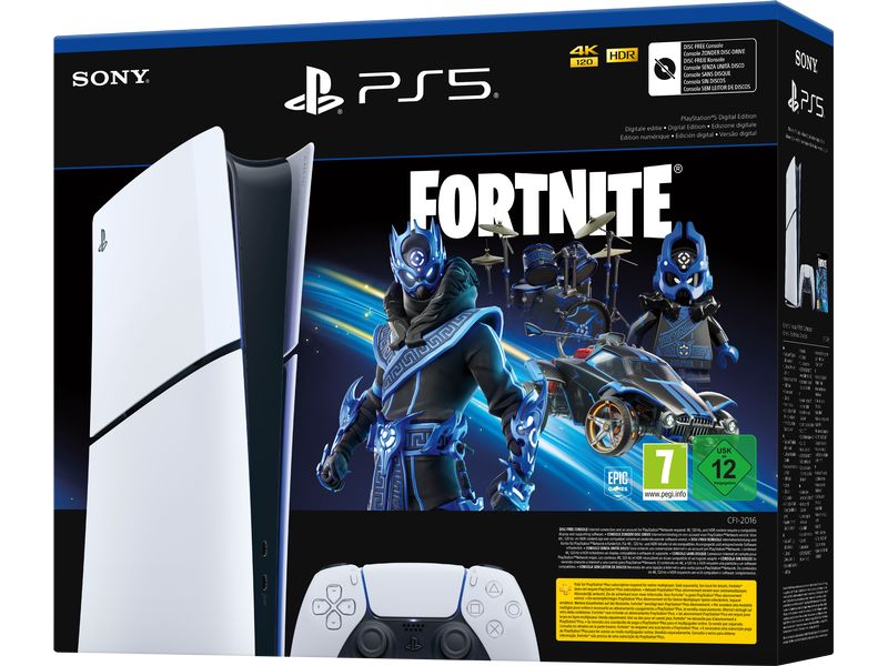 Sony PlayStation 5 Slim – Digital Fortnite Cobalt Star Bundle