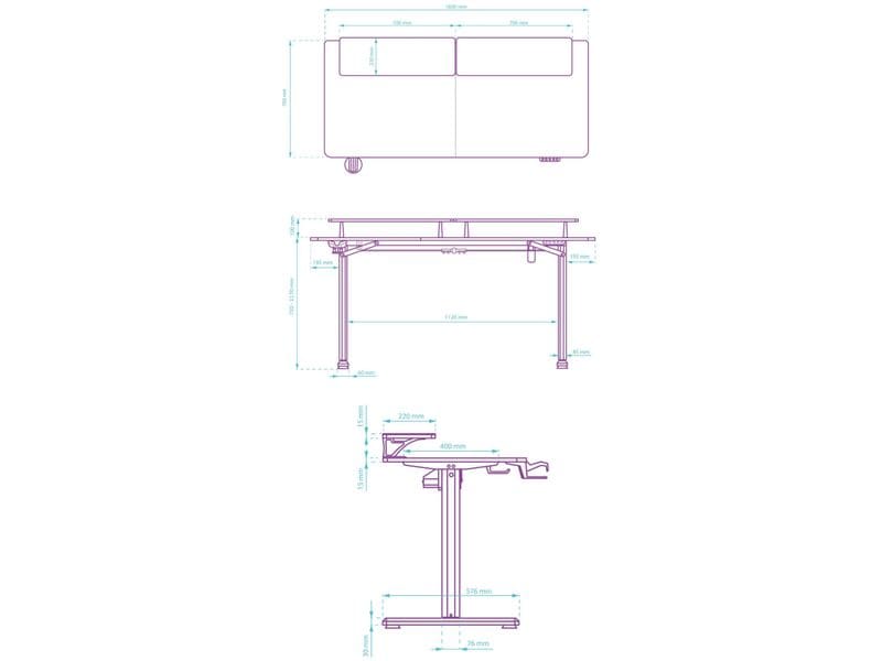 Ultradesk Gaming Tisch Higlander XXL Braun