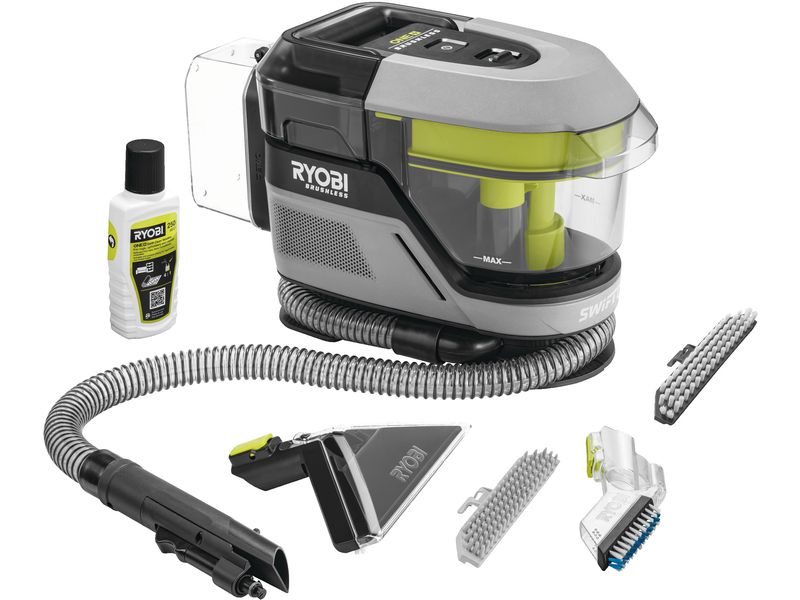 RYOBI Akku-Textielreiniger Pro RDC18BL-0 ohne Akku und Ladegerät