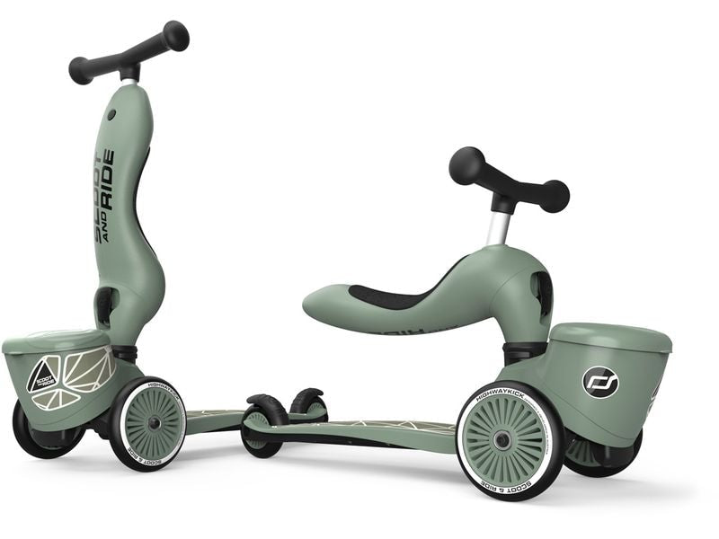 Scoot and Ride Stuntscooter Green lines Grün