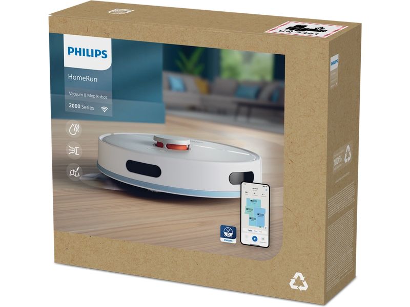 Philips Robot d’aspiration et d’essuyage HomeRun Blanc