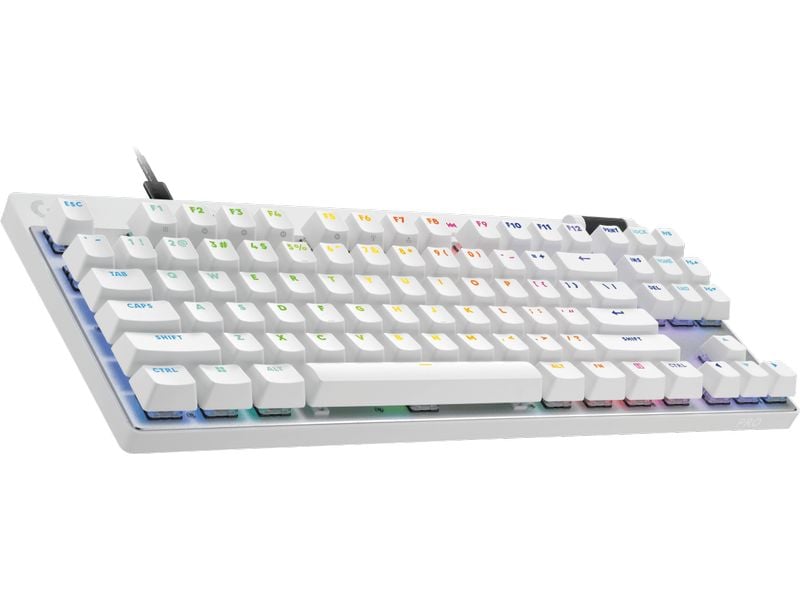 Logitech Clavier de gaming Pro X TKL Rapid Blanc