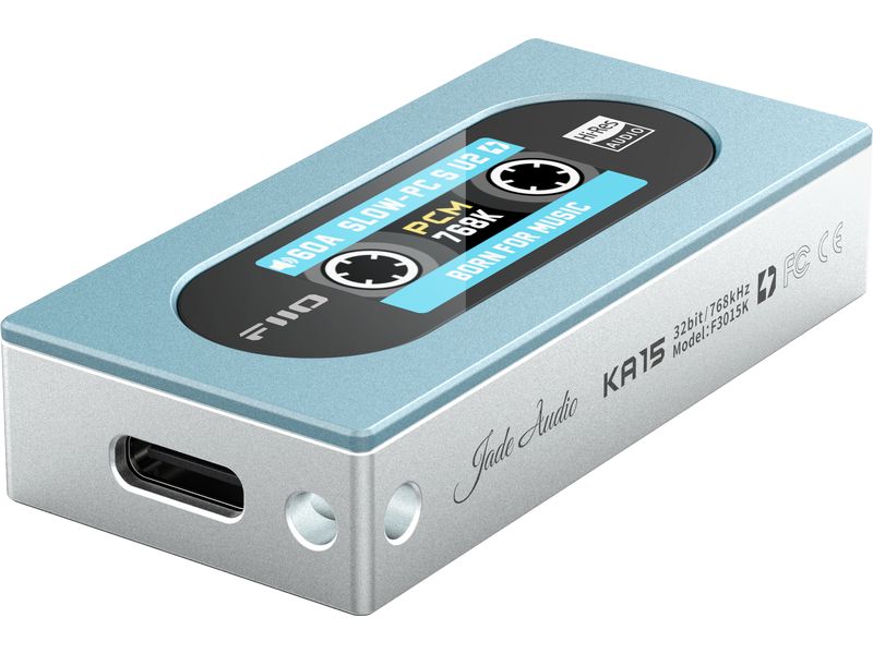 Amplificateur de casque FiiO & DAC USB KA15 Bleu/Argent