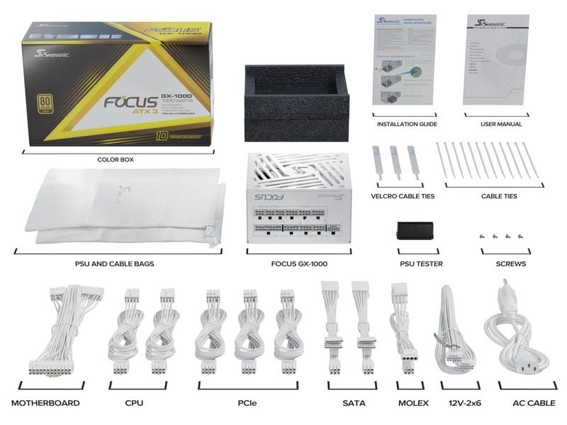 Seasonic Netzteil Focus GX 1000 W