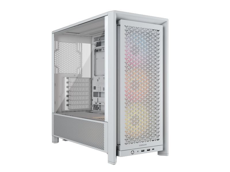 Corsair Boîtier d’ordinateur Frame 4000D RS ARGB Blanc