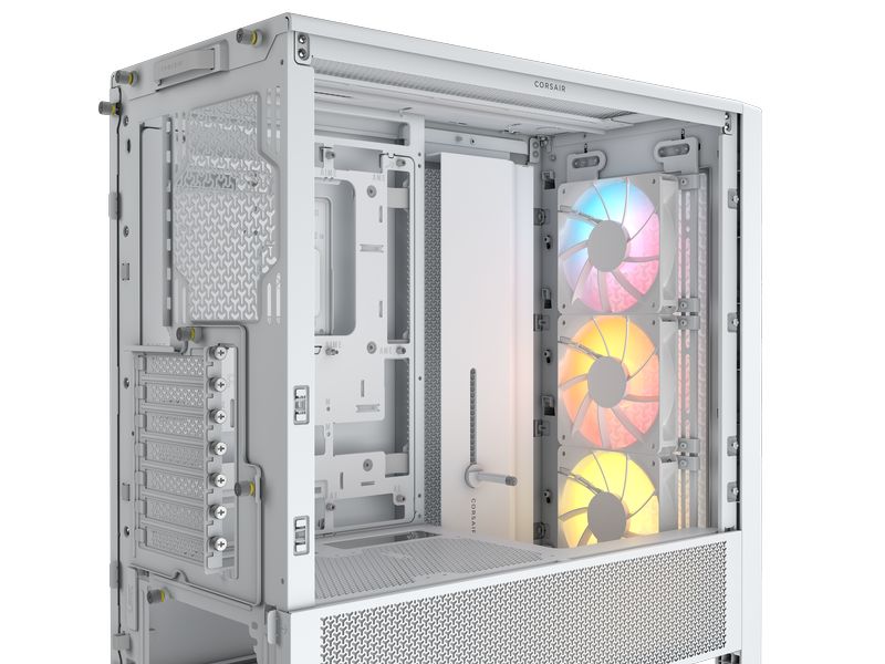 Corsair Boîtier d’ordinateur Frame 4000D RS ARGB Blanc