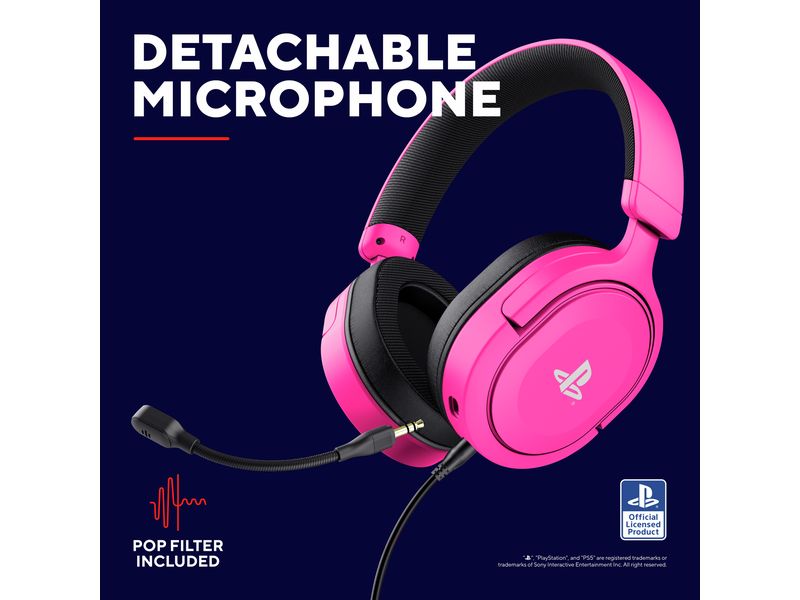 Trust Headset GXT498P Forta Pink/Schwarz