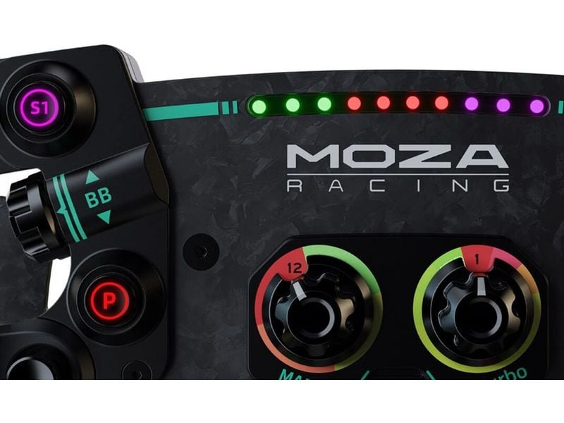 MOZA Racing Volant Racing GS V2P Pele-Microfibra RS056