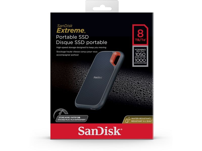 SanDisk Externe SSD Extreme Pro Portable SSD 8000 GB