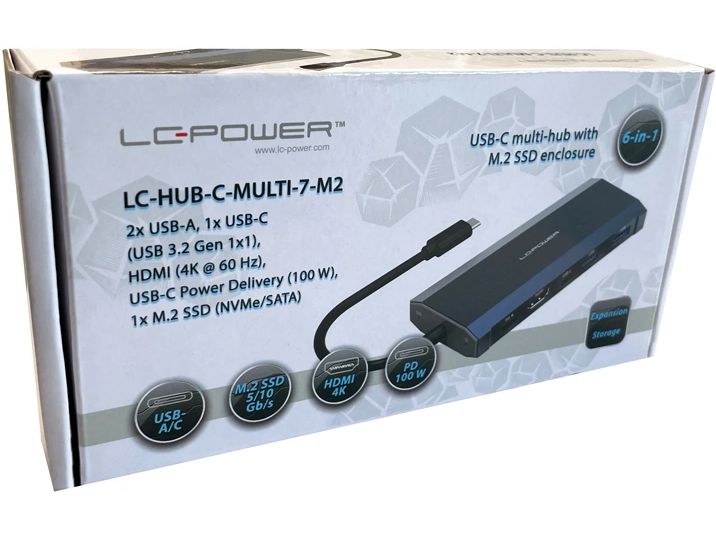 LC-Power Station d'accueil LC-HUB-C-MULTI-7-M2