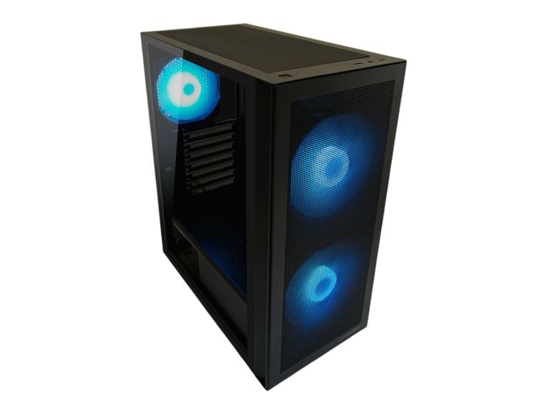 LC-Power Boîtier d’ordinateur Gaming 717B – Meshwork_L Dark