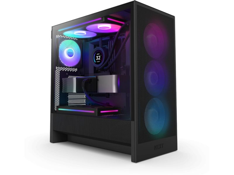 NZXT PC-Gehäuse H5 Flow RGB Schwarz