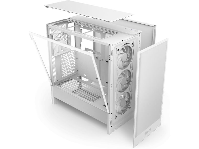 NZXT Boîtier d’ordinateur H5 Flow RGB Blanc