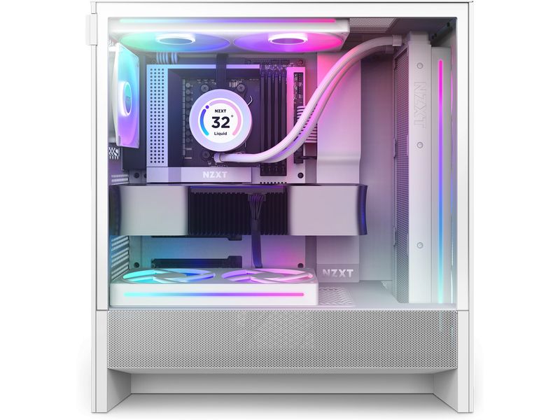 NZXT PC-Gehäuse H5 Flow RGB Weiss