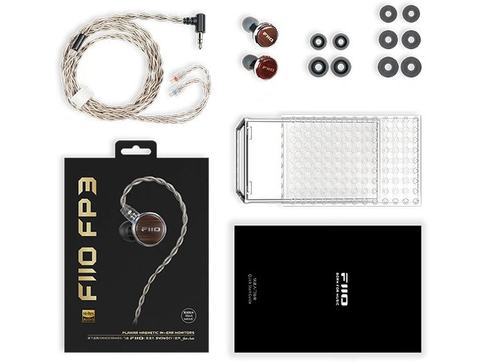 FiiO In-Ear-Kopfhörer FP3 Silber; Walnuss