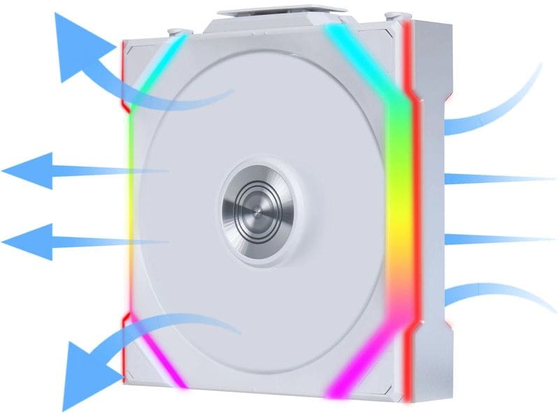 Lian Li PC-Lüfter UNI FAN SL 120 Reverse Blade Weiss