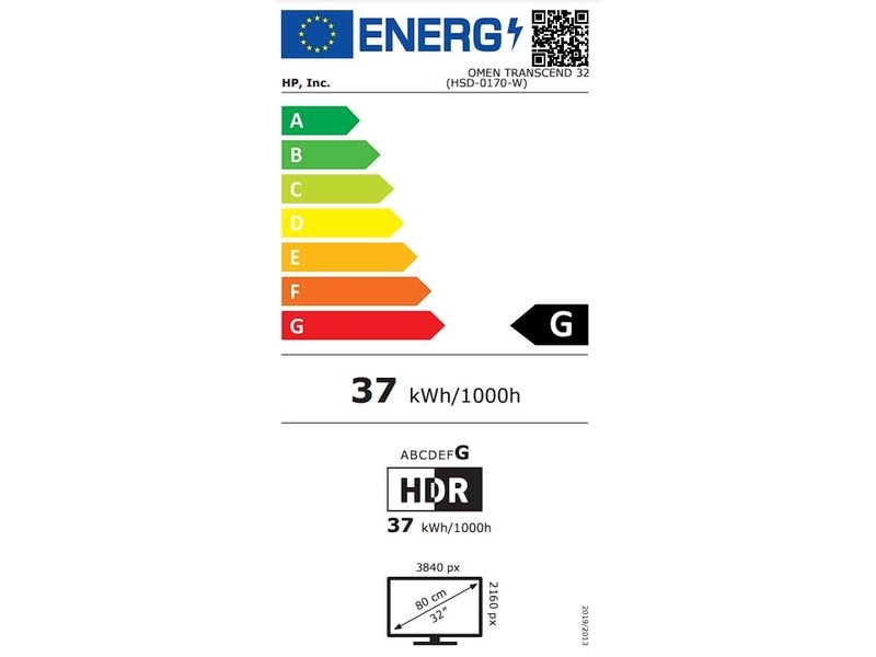 HP Moniteur Omen Transcend 32 9R181E9