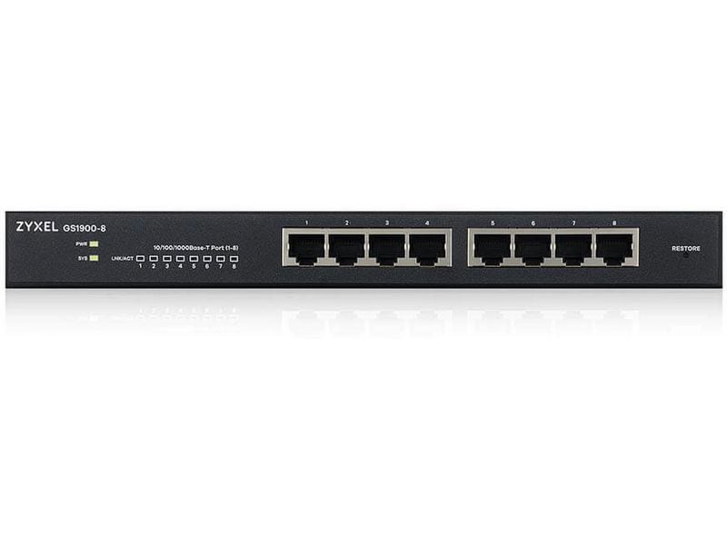 Zyxel Switch GS1900-8 v2 8 Port