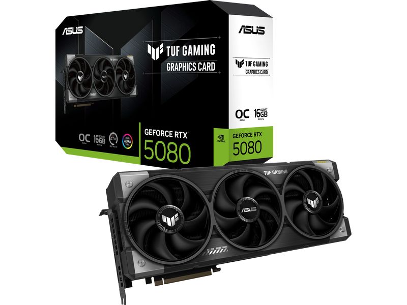 ASUS Grafikkarte TUF RTX 5080 OC Edition 16GB – Gaming