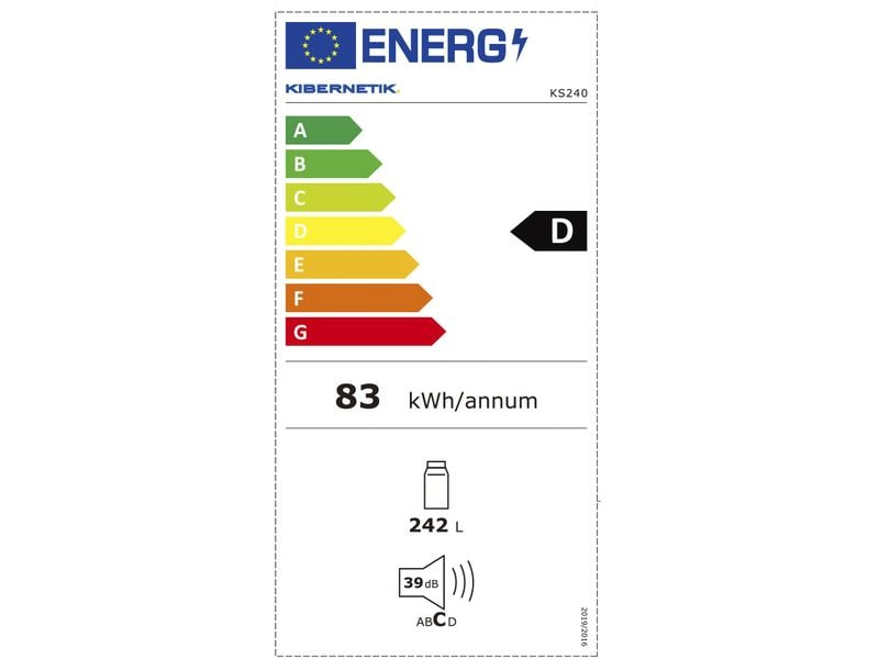 Kibernetik Kühlschrank KS240L01 Rechts/Wechselbar