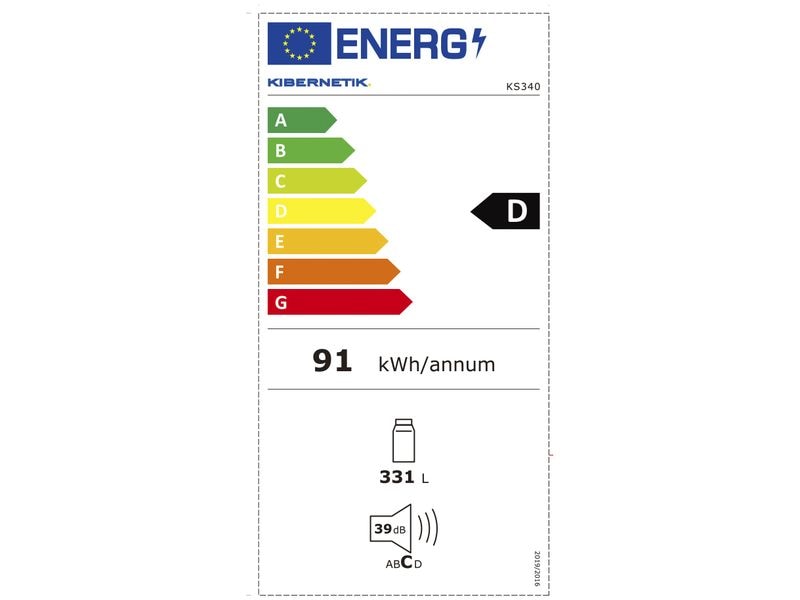 Kibernetik Réfrigérateur KS340L Droite/Changeable